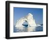 Icebergs in the Uummannaq fjord system, northwest Greenland, Denmark-Martin Zwick-Framed Photographic Print