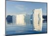 Icebergs in the Uummannaq fjord system, northwest Greenland, Denmark-Martin Zwick-Mounted Photographic Print