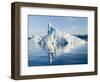 Icebergs in the Uummannaq fjord system, northwest Greenland, Denmark-Martin Zwick-Framed Photographic Print