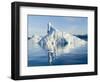 Icebergs in the Uummannaq fjord system, northwest Greenland, Denmark-Martin Zwick-Framed Photographic Print