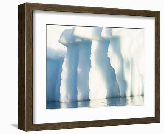 Icebergs in the Uummannaq fjord system, northwest Greenland, Denmark-Martin Zwick-Framed Photographic Print