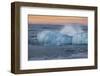 Icebergs in the Waves Next to Glacial River Lagoon Jškuls‡rlon (Lake), East Iceland, Iceland-Rainer Mirau-Framed Photographic Print