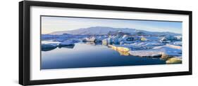 Icebergs, Jokulsarlon Glacier Lake, South Iceland-Peter Adams-Framed Photographic Print