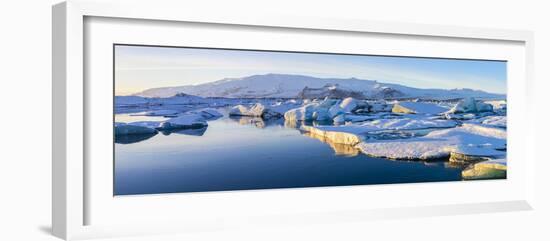 Icebergs, Jokulsarlon Glacier Lake, South Iceland-Peter Adams-Framed Photographic Print