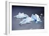 Icebergs, Lago Grey, Torres Del Paine, Chile-Bennett Barthelemy-Framed Photographic Print