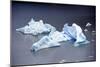 Icebergs, Lago Grey, Torres Del Paine, Chile-Bennett Barthelemy-Mounted Photographic Print