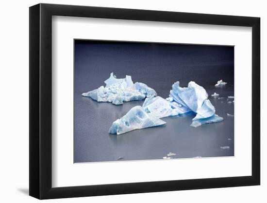 Icebergs, Lago Grey, Torres Del Paine, Chile-Bennett Barthelemy-Framed Photographic Print