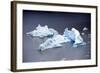 Icebergs, Lago Grey, Torres Del Paine, Chile-Bennett Barthelemy-Framed Photographic Print