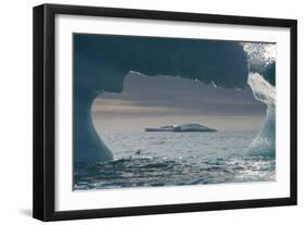 Icebergs, Nunavut and Northwest Territories, Canada-Raul Touzon-Framed Photographic Print