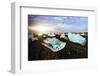 Icebergs on a black sand volcanic beach next to the Jokulsarlon glacial lake in Vatnajokull Nationa-Alex Robinson-Framed Photographic Print