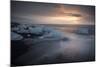 Icebergs on Bbeach, Jokulsarlon, Iceland, Polar Regions-Ben Pipe-Mounted Photographic Print