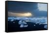 Icebergs on Beach, Jokulsarlon, Iceland, Polar Regions-Ben Pipe-Framed Stretched Canvas