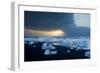 Icebergs on Beach, Jokulsarlon, Iceland, Polar Regions-Ben Pipe-Framed Photographic Print