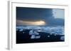 Icebergs on Beach, Jokulsarlon, Iceland, Polar Regions-Ben Pipe-Framed Photographic Print