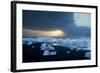 Icebergs on Beach, Jokulsarlon, Iceland, Polar Regions-Ben Pipe-Framed Photographic Print