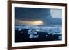 Icebergs on Beach, Jokulsarlon, Iceland, Polar Regions-Ben Pipe-Framed Photographic Print