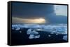 Icebergs on Beach, Jokulsarlon, Iceland, Polar Regions-Ben Pipe-Framed Stretched Canvas