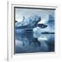 Icebergs Reflected in Water-null-Framed Photographic Print