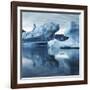 Icebergs Reflected in Water-null-Framed Photographic Print