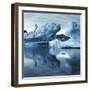 Icebergs Reflected in Water-null-Framed Photographic Print