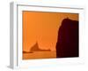 Icebergs Silhouetted at Sunset, Disko Bay, Greenland, August 2009-Jensen-Framed Photographic Print