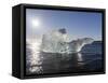 Icebergs , the Vatnajokull National Park, Iceland-Martin Zwick-Framed Stretched Canvas