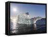 Icebergs , the Vatnajokull National Park, Iceland-Martin Zwick-Framed Stretched Canvas