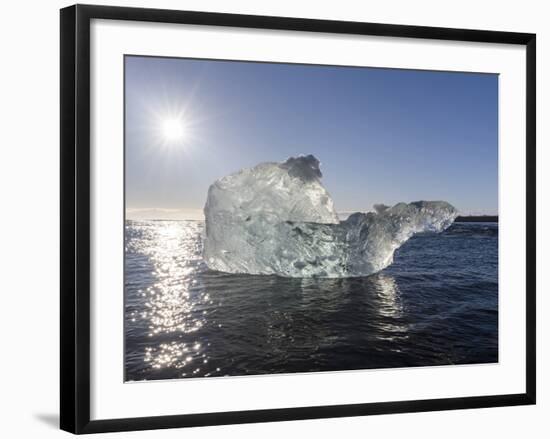 Icebergs , the Vatnajokull National Park, Iceland-Martin Zwick-Framed Photographic Print