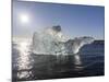 Icebergs , the Vatnajokull National Park, Iceland-Martin Zwick-Mounted Photographic Print