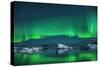 Icebergs under the Northern Lights-Burben-Stretched Canvas