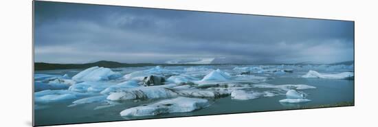 Icebergs-Chris Madeley-Mounted Photographic Print
