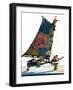 "Iceboat,"February 4, 1928-Eugene Iverd-Framed Giclee Print