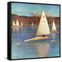 "Iceboating in Connecticut", November 28, 1959-John Clymer-Framed Stretched Canvas