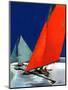 "Iceboats Racing,"February 18, 1939-Ski Weld-Mounted Giclee Print