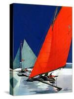 "Iceboats Racing,"February 18, 1939-Ski Weld-Stretched Canvas