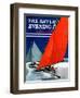 "Iceboats Racing," Saturday Evening Post Cover, February 18, 1939-Ski Weld-Framed Giclee Print