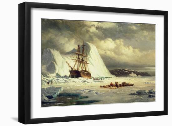 Icebound Ship, C.1880-William Bradford-Framed Giclee Print