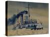 Icebreaker Krasin Among Ice Floes in the Barents Sea, 1932-null-Stretched Canvas