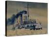 Icebreaker Krasin Among Ice Floes in the Barents Sea, 1932-null-Stretched Canvas