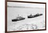 Icebreaker Manhattan following the Coast Guard Icebreaker-null-Framed Photographic Print