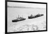 Icebreaker Manhattan following the Coast Guard Icebreaker-null-Framed Photographic Print