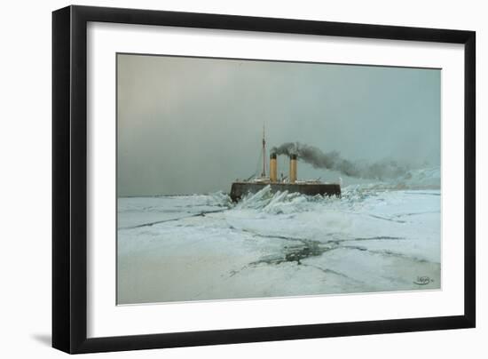 Icebreaker Yermak, 1898-Nikolai Nikolayevich Karasin-Framed Giclee Print