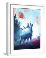 Iced Deer-Seerlight-Framed Giclee Print