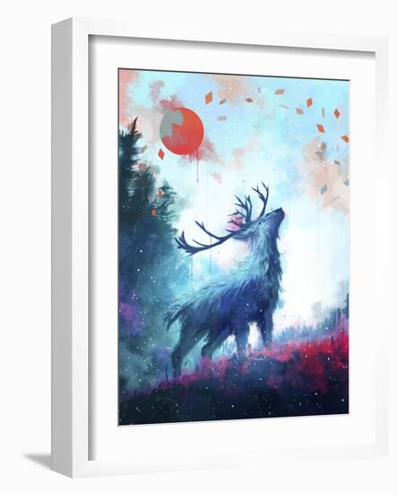 Iced Deer-Seerlight-Framed Giclee Print