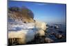 Iced Up Brodten Shore Near TravemŸnde in the Morning Light-Uwe Steffens-Mounted Photographic Print