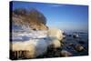 Iced Up Brodten Shore Near TravemŸnde in the Morning Light-Uwe Steffens-Stretched Canvas