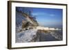 Iced Up Brodtener Ufer (Steep Coast) Near TravemŸnde in the Morning Light-Uwe Steffens-Framed Photographic Print