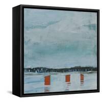 Icefishing Village-Tim Nyberg-Framed Stretched Canvas