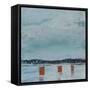 Icefishing Village-Tim Nyberg-Framed Stretched Canvas