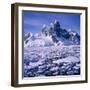 Iceflow off the Rugged West Coast of the Antartic Peninsula, Antarctica-Geoff Renner-Framed Photographic Print